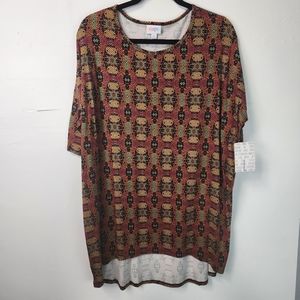 LuLaRoe Irma Large NWT Multicolor High Low Blouse